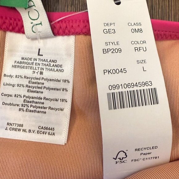 J. Crew Heritage 1989 high-leg bikini bottom Size Large - Picture 8 of 8